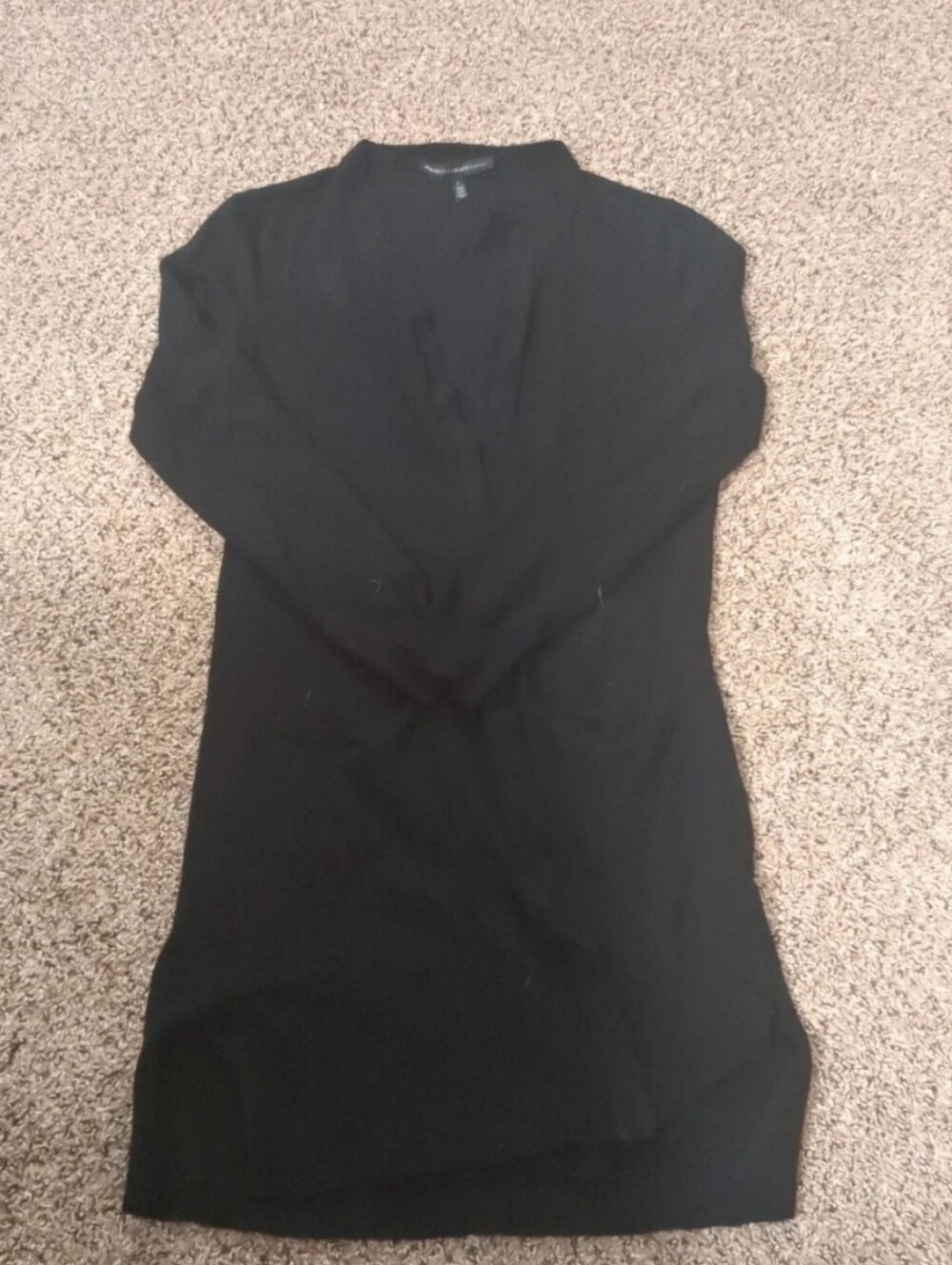 Black long sleeve cardigan
